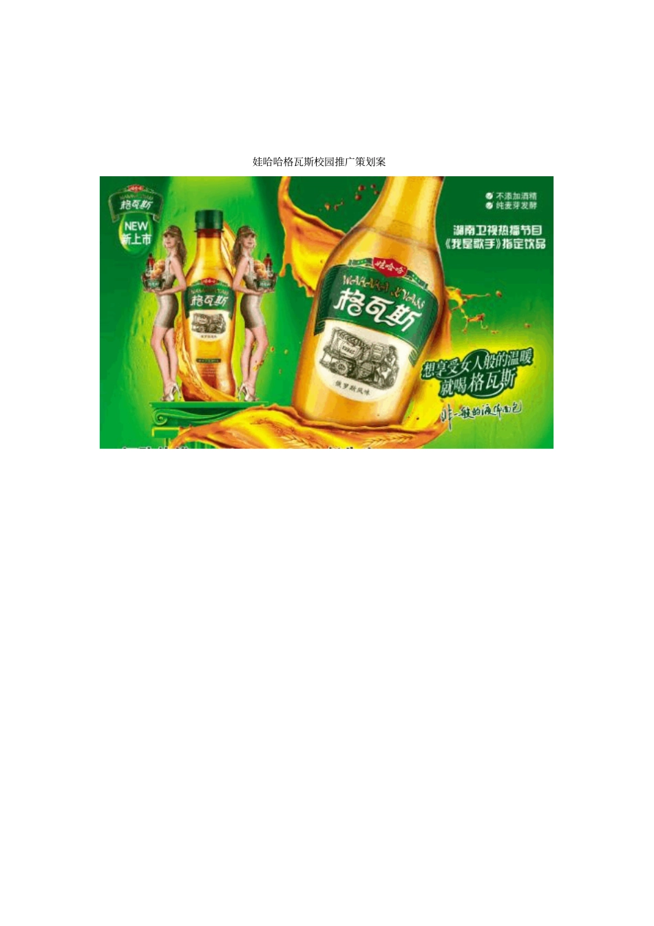哇哈哈格瓦斯校园推广策划方案_第1页