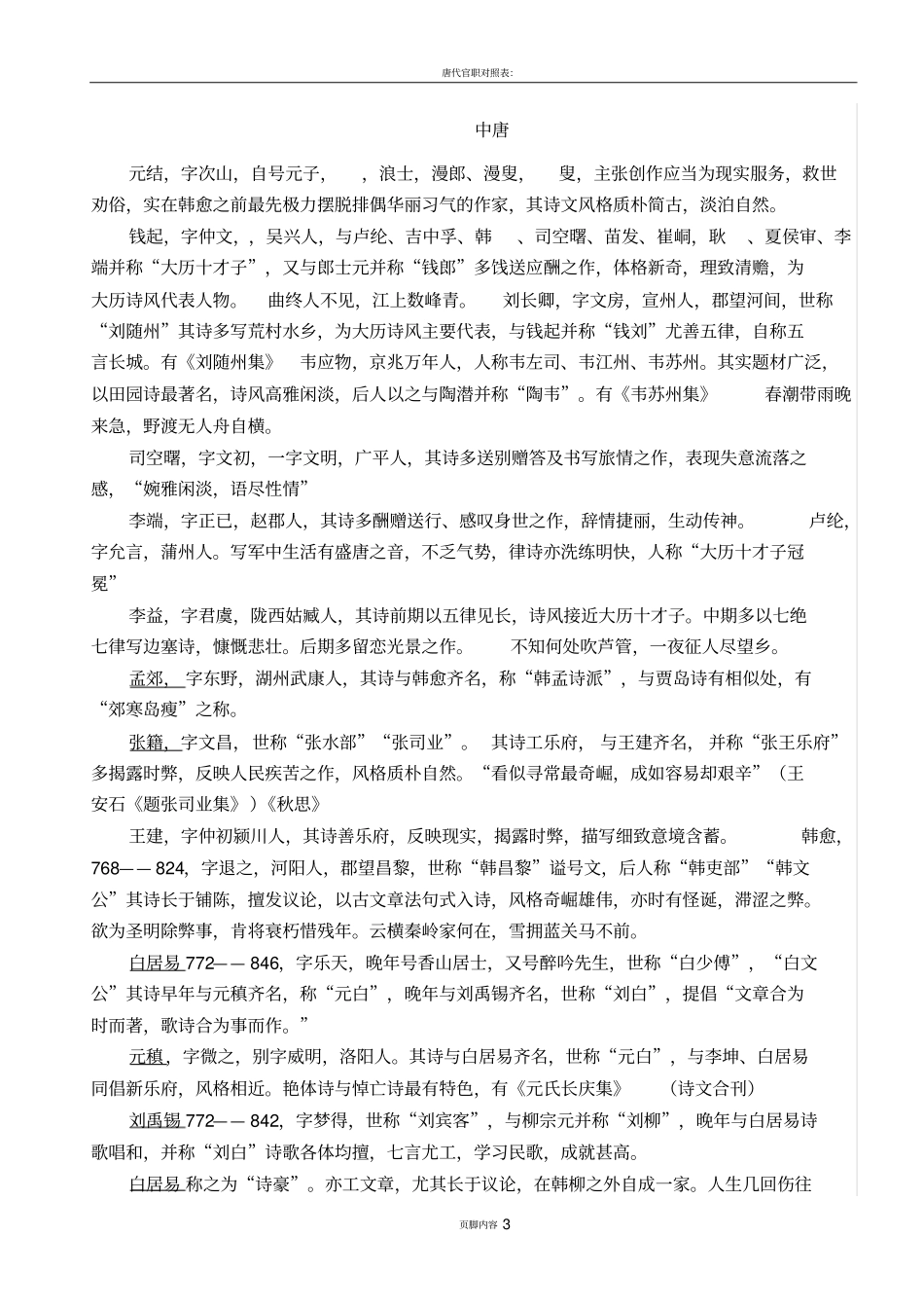 唐代文学常识2_第3页