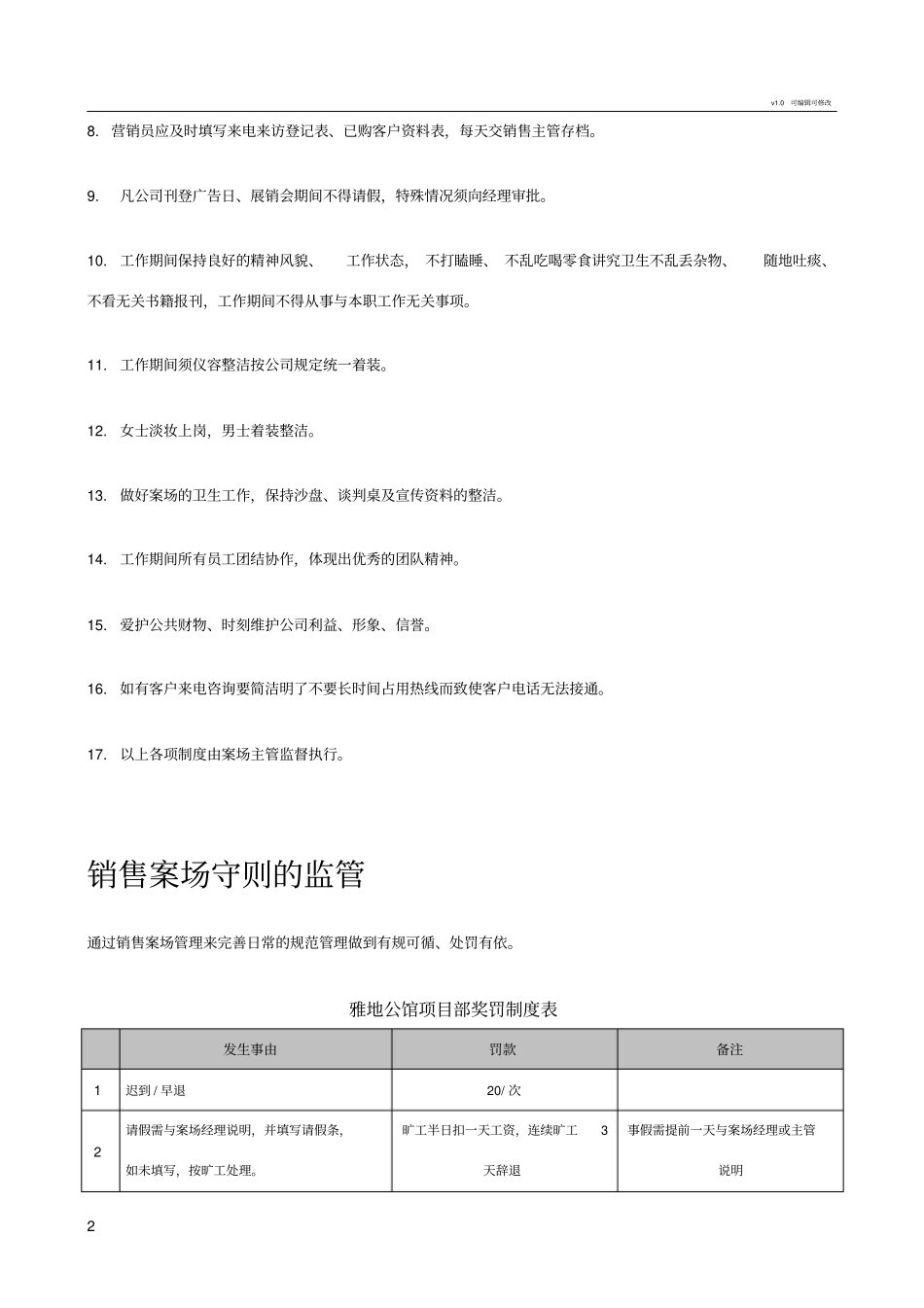 售楼处案场奖罚制度相互学习_第2页