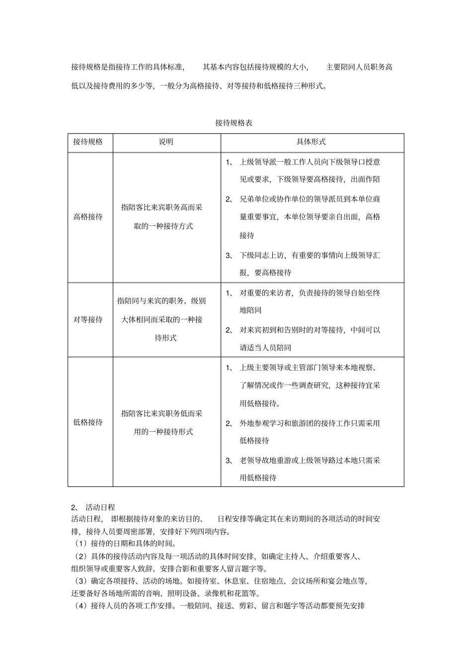 商务接待方案_第2页