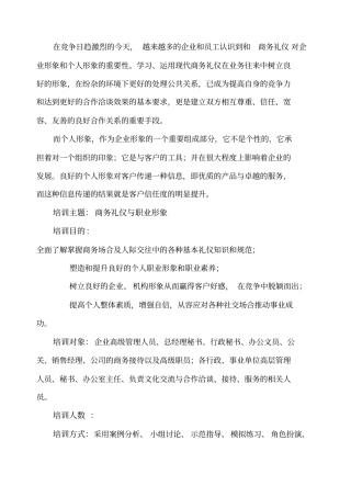 商务礼仪——商务礼仪与职业形象—沈清仪