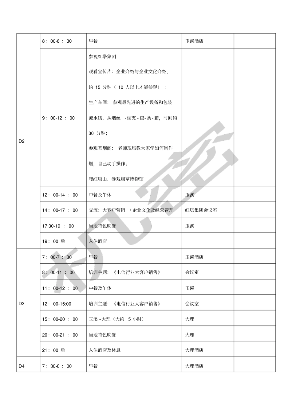 商务考察行程安排表_第3页