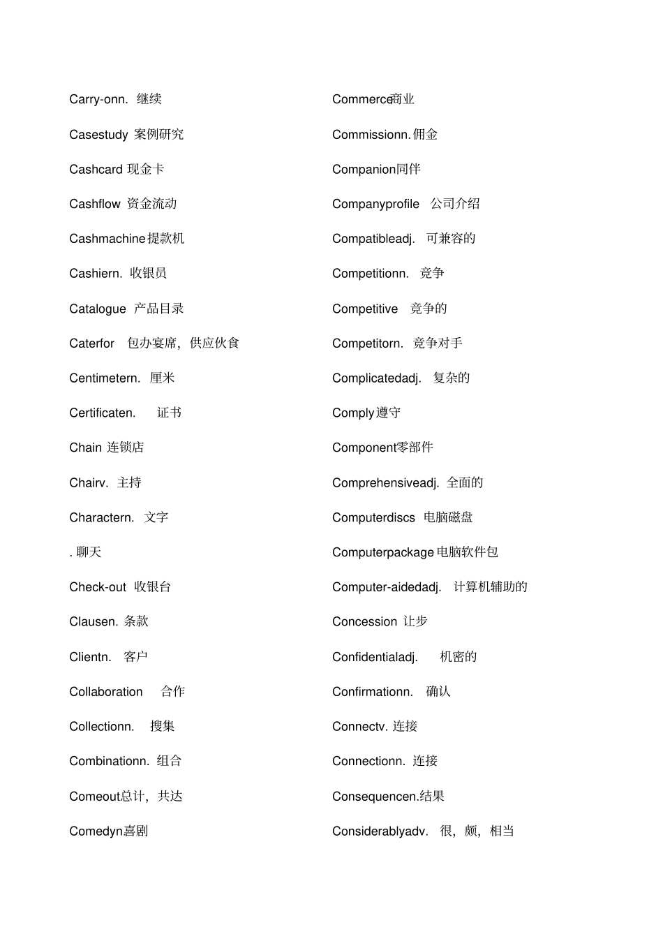 商务英语常用单词_第3页