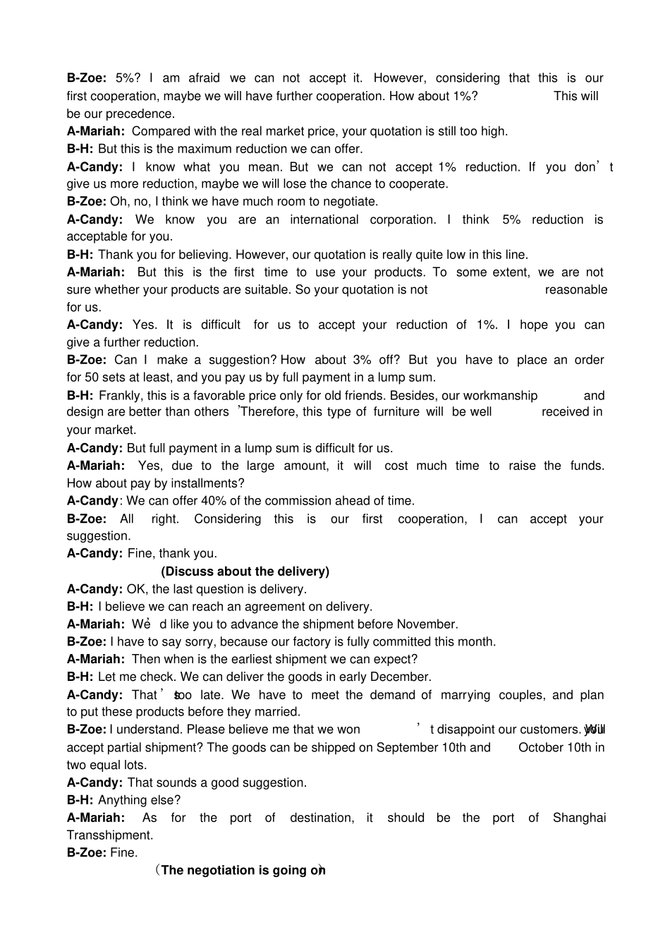 商务英语谈判剧本_第2页