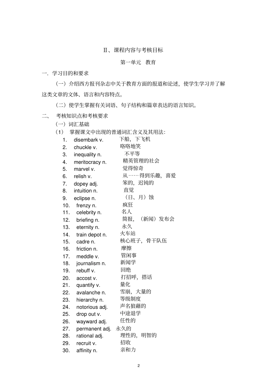 商务英语阅读自考大纲汇编_第2页
