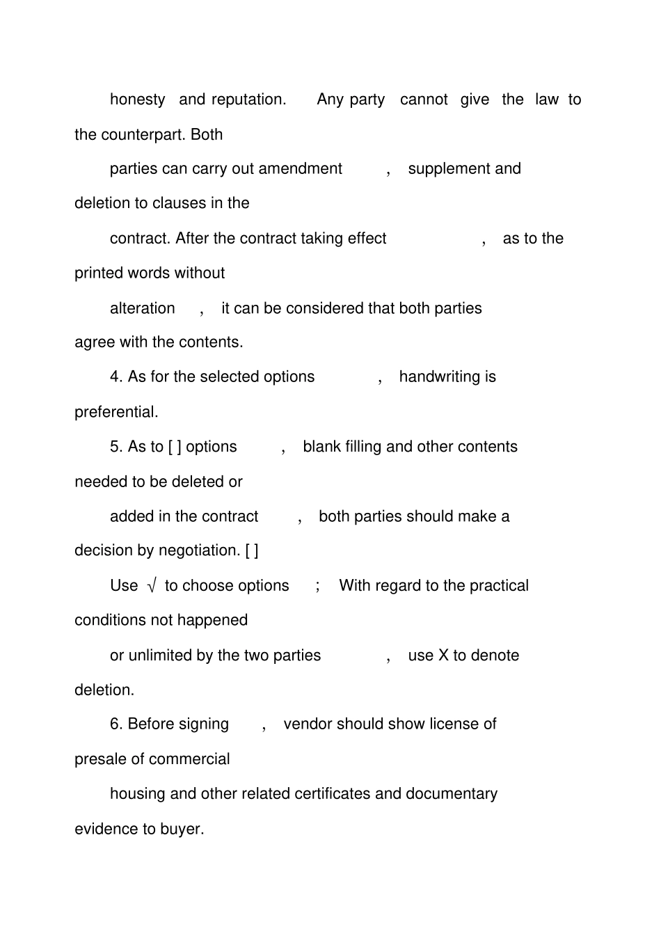 商品房买卖合同翻译模板_第2页