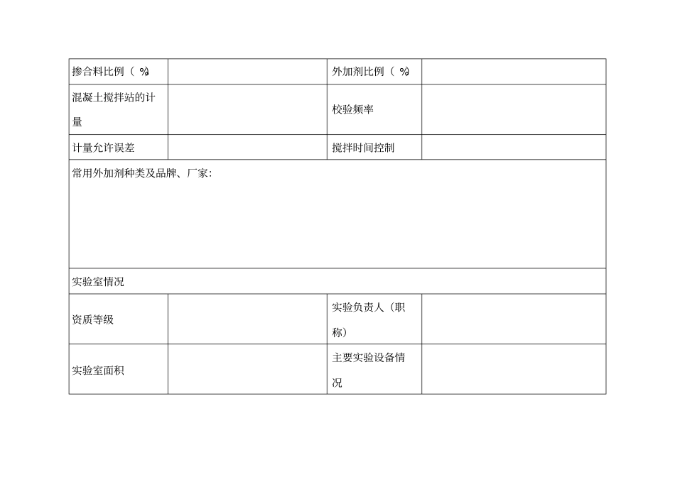 商品混凝土企业考察记录表_第3页