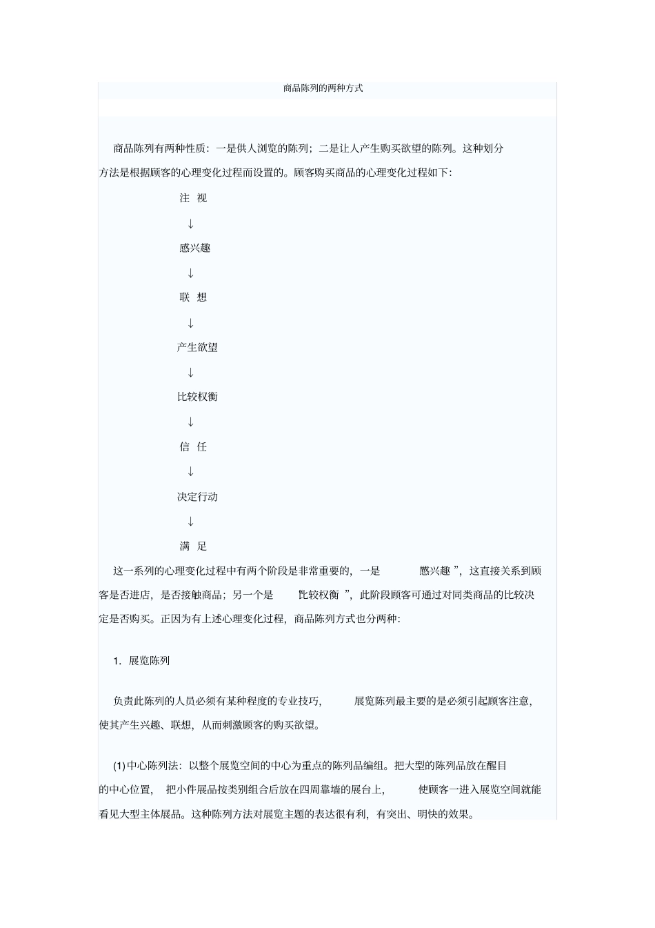 商品陈列的两种方式_第1页