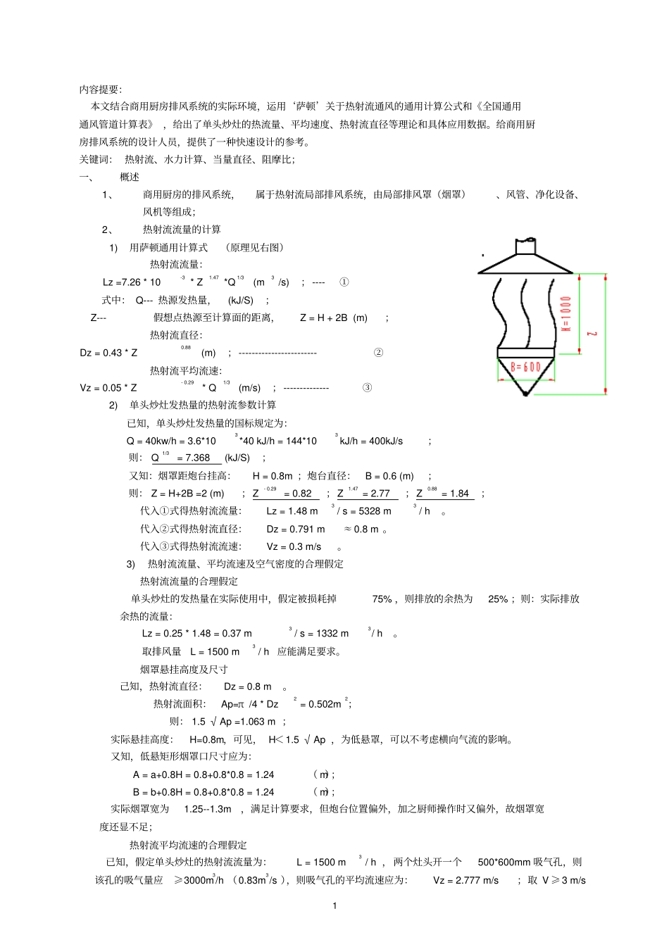 商用厨房排风系统设计_第1页
