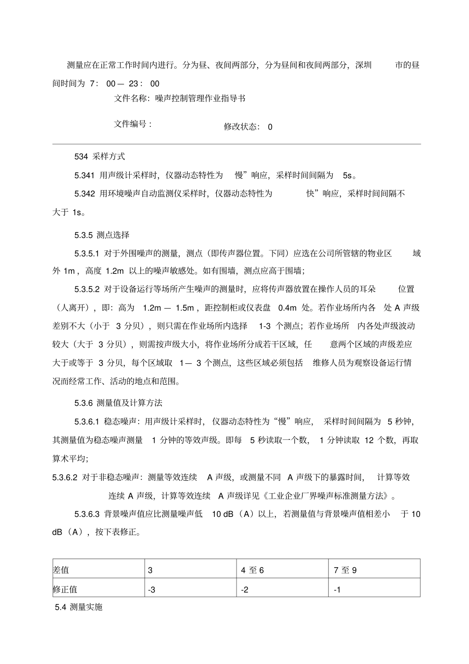 噪声控制管理作业指导书_第2页