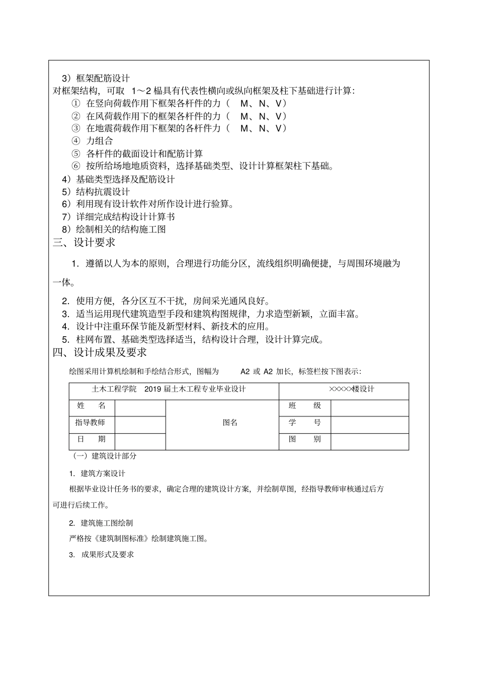 四层住宅楼设计开题报告_第3页