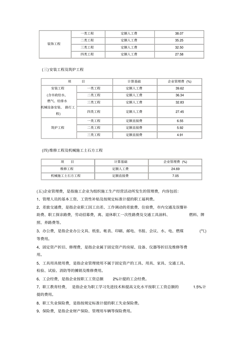 四川2000定额建设工程——费用定额总说明_第2页