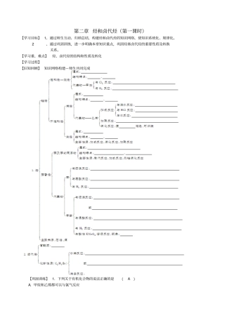四川成都2017高中化学烃和卤代烃烃和卤代烃复习导学案新人教版选修5