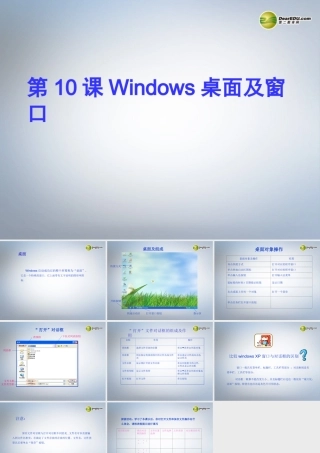 四川省七年级信息技术上册 第10课(Windows桌面及窗口)课件 新人教版 课件