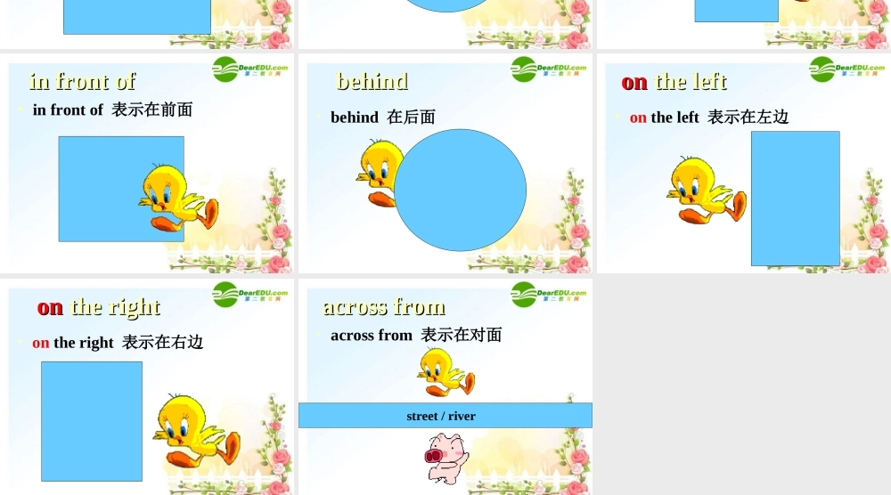 七年级英语上册 表示方位的介词辅导课件 人教新目标版 课件