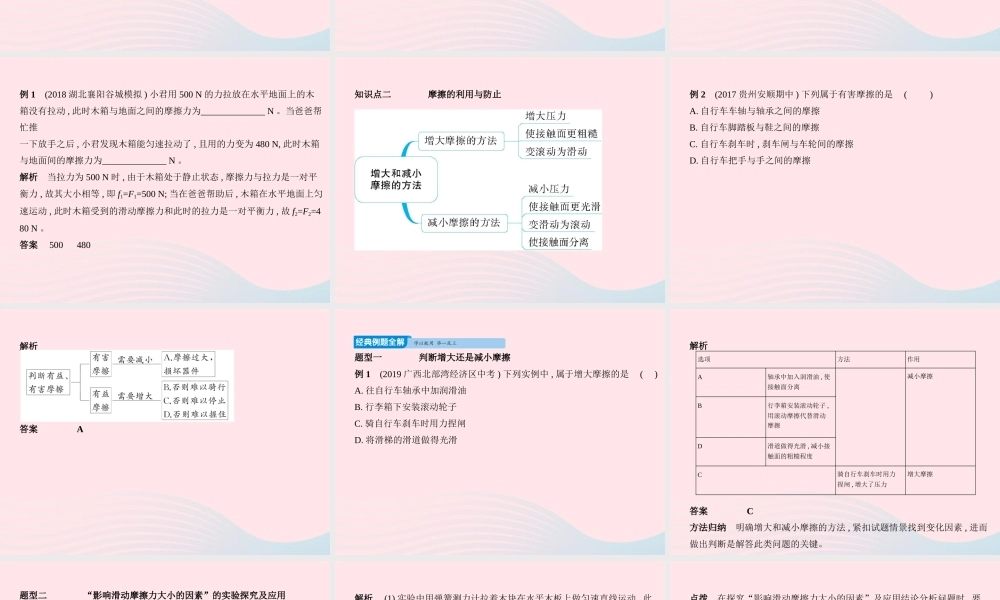 八年级物理下册 第八章 第3节 摩擦力课件 (新版)新人教版 课件