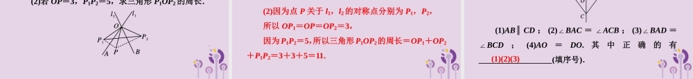 七年级数学下册 第5章(轴对称与旋转)5.1 轴对称 5.1.2 轴对称变换习题课件 (新版)湘教版 课件