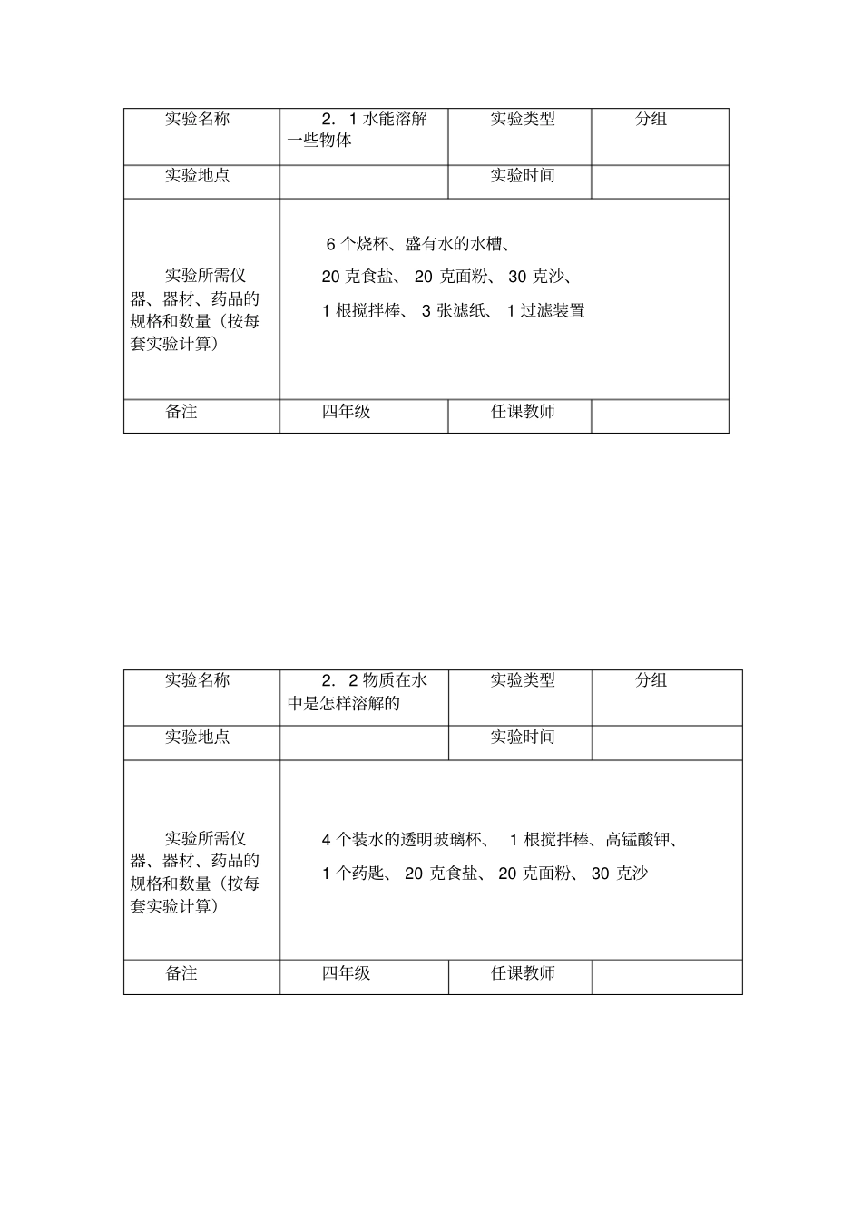 四年级上册科学试验记录单讲解_第3页