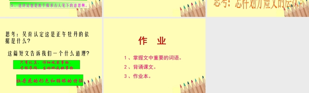 七年级语文上册 (牡丹图)课件 浙教版 课件