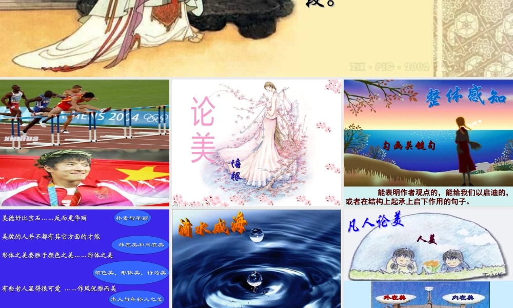 九年级语文论美课件 苏教版 课件