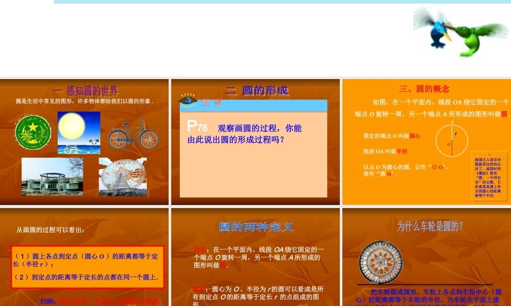 九年级数学(上)2411圆课件人教版 课件