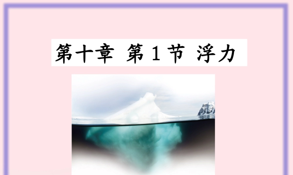八年级物理下册 10.1 浮力课件 (新版)新人教版 课件