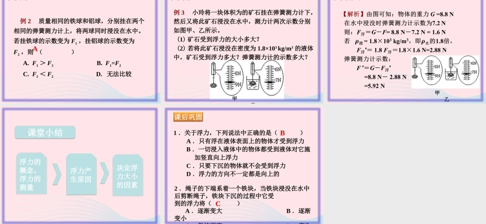 八年级物理下册 10.1 浮力课件 (新版)新人教版 课件