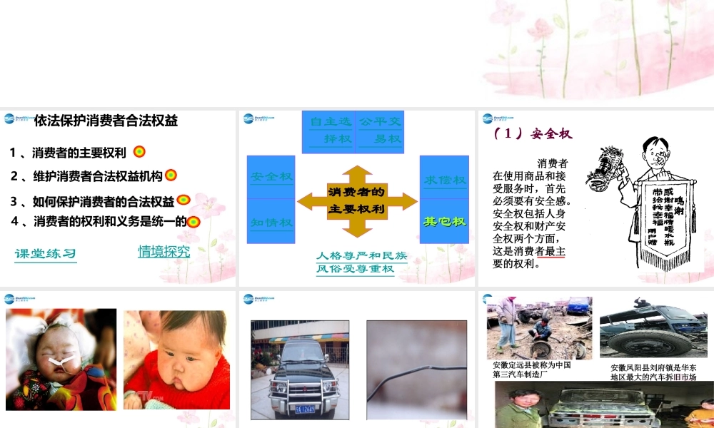 八年级政治上册 第9课 依法保护消费者的合法权益课件 鲁教版 课件