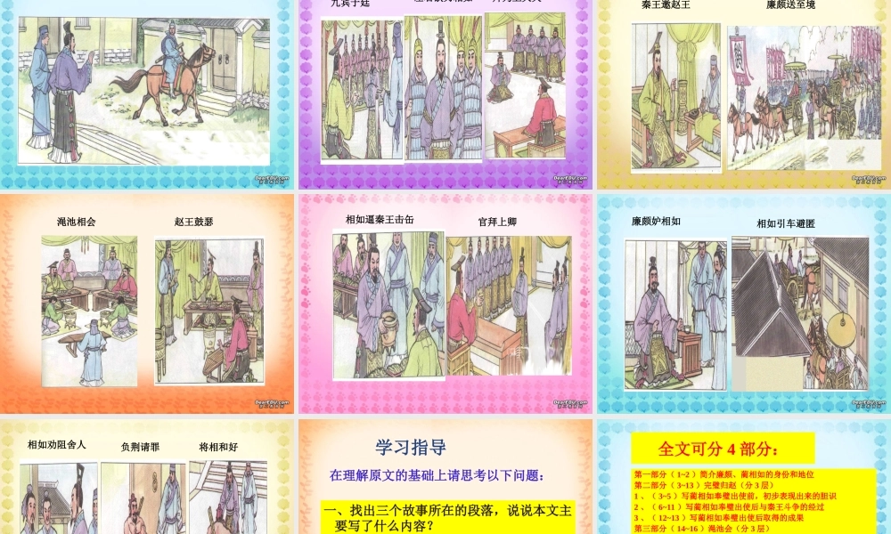 廉颇蔺相如列 新课标 人教版 课件