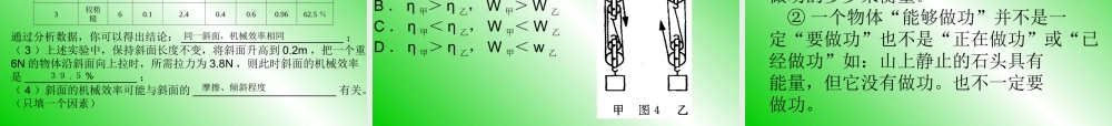 九年级物理中考总复习2--功和机械能课件