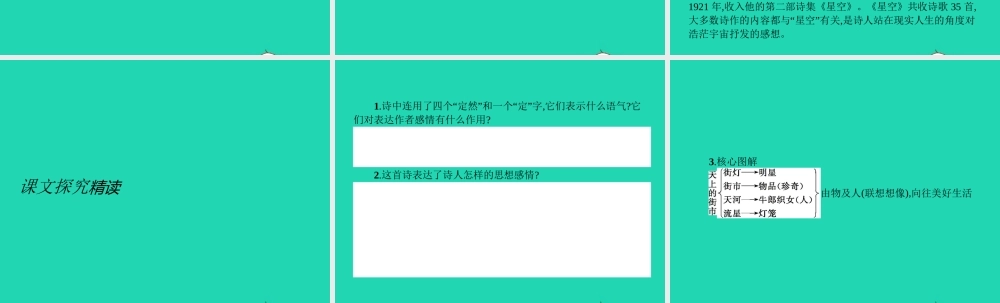 七年级语文上册 第六单元 22 天上的街市课件 (新版)苏教版 课件