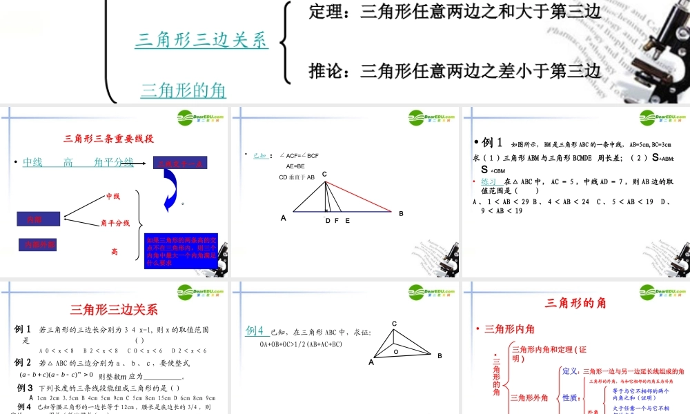 九年级数学下册 中考系列一 三角形课件 北师大版 课件
