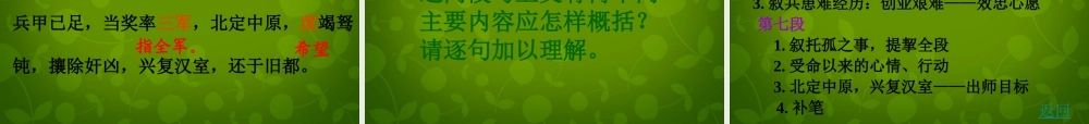 山东省无棣县第一实验学校九年级语文上册 24 出师表课件 新人教版 课件