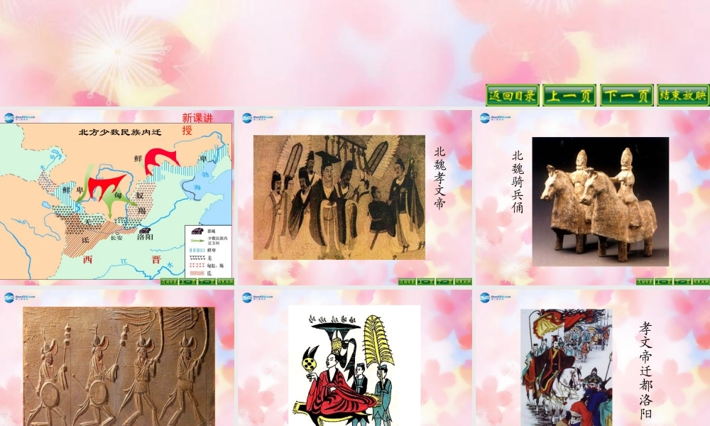 中学七年级历史上册(第北方民族大融合)课件 新人教版 课件
