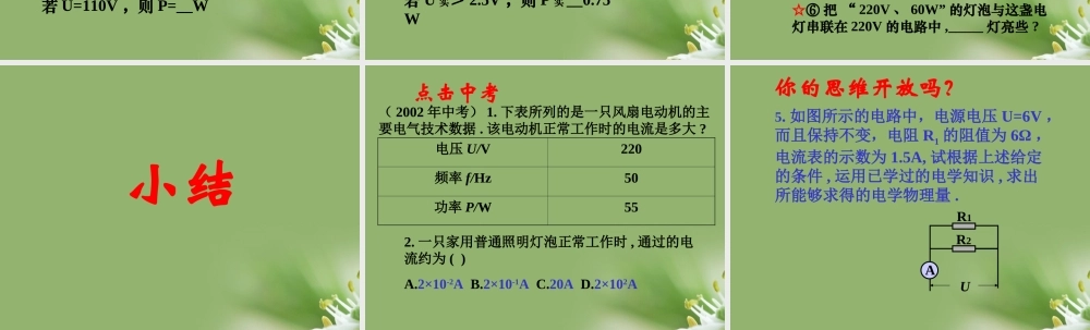 九年级物理 功率课件 沪科版 课件