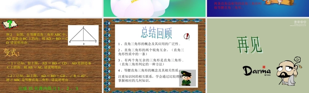八年级数学直角三角形课件6 浙教版 课件