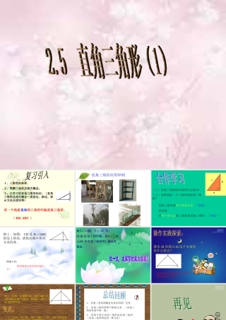八年级数学直角三角形课件6 浙教版 课件