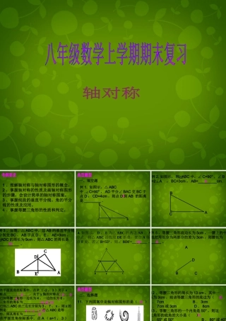 八年级数学上册 12 轴对称课件 新人教版 课件
