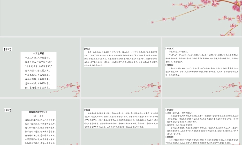 九年级语文下册 第六单元 23(诗词曲五首)备课要点课件 新人教版 课件