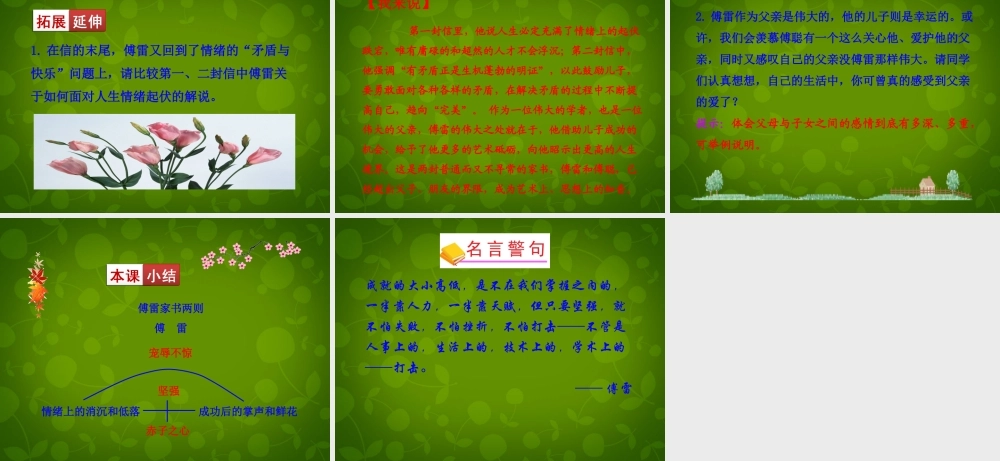 九年级语文上册 7 傅雷家书两则课件 新人教版 课件