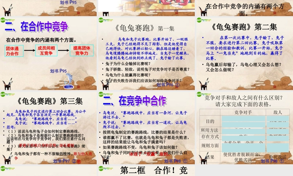 八年级政治上册 竞争合作求双赢课件 人教新课标版 课件