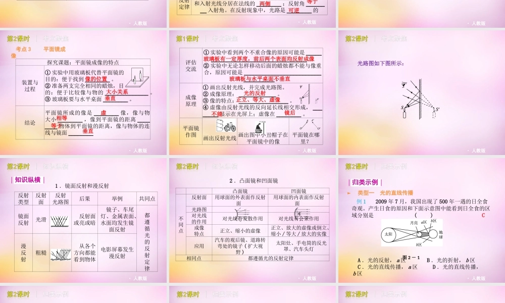 中学八年级物理上册 4.1 光的直线传播课件 (新版)新人教版