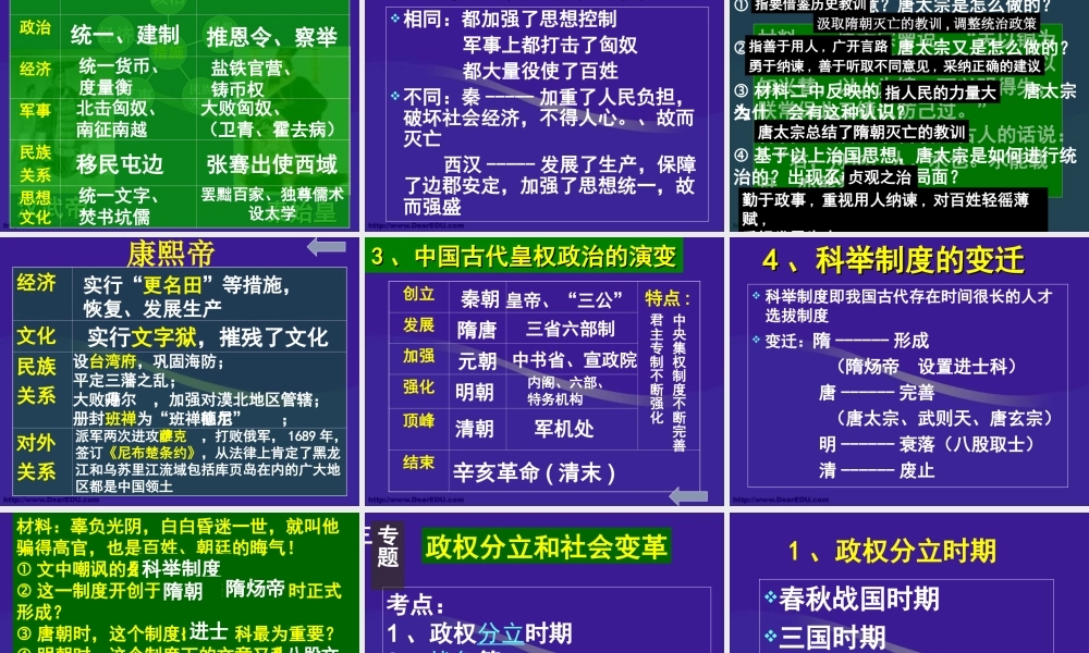 初三历史总复习中国古代史部分课件 新课标 人教版 课件