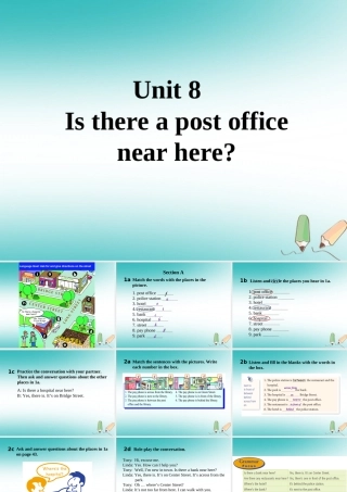 山东省郓城县随官屯镇七年级英语下册 Unit 8 Is there a post office课件 (新版)人教新目标版 课件