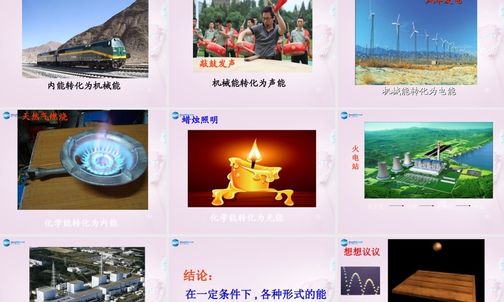 九年级物理全册 143 能量的转化和守恒教学课件 (新版)新人教版 课件