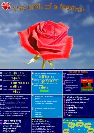 人教版高一英语The birth of a festival 课件