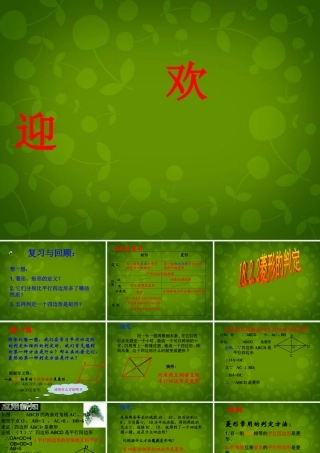 八年级数学下册 18.2.2(菱形)菱形的判定课件 (新版)新人教版 课件