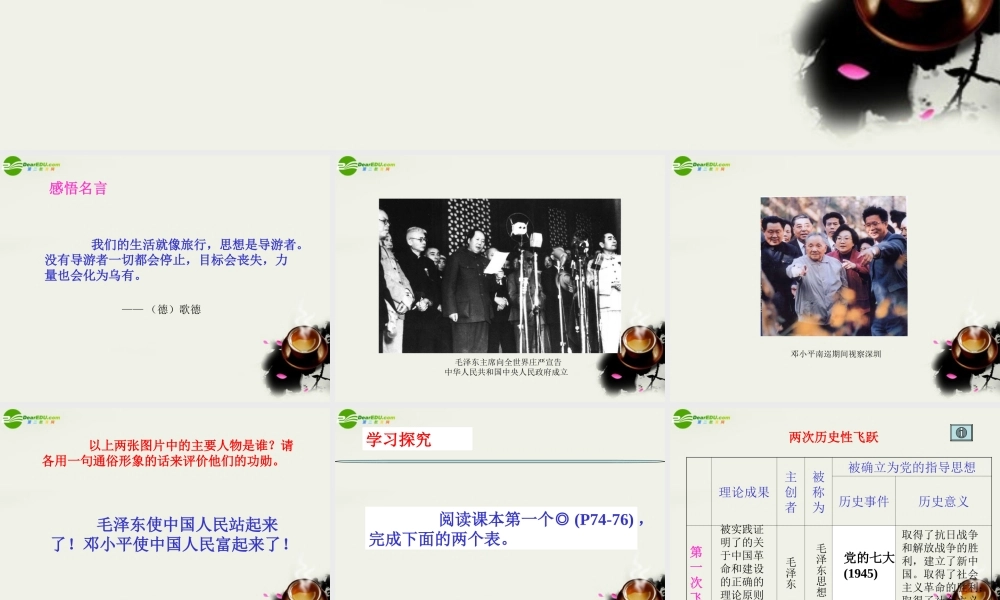 八年级政治下册 (导航明灯)课件1 陕教版 课件
