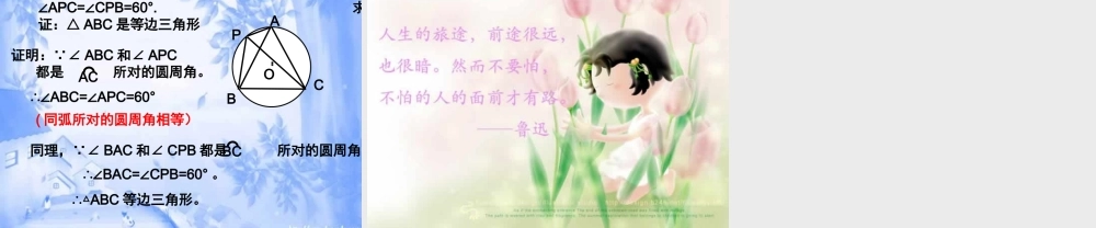 九年级数学圆周角课件 浙教版 课件