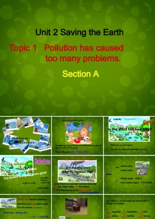 九年级英语上册 Unit 2 Topic 1 Pollution has causes too many problems Section A课件 (新版)仁爱版 课件